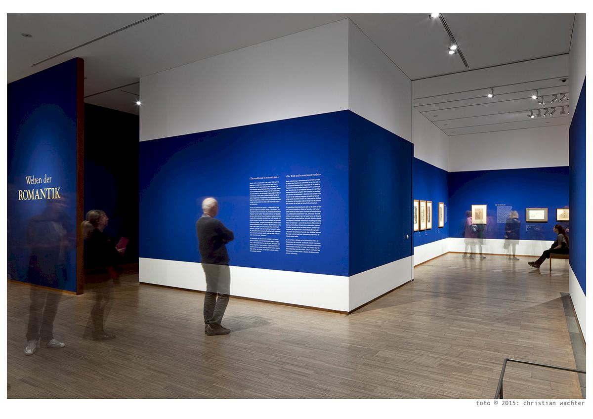 Einblick in die Ausstellungshalle, Welten der Romantik | Foto © 2015, Christian Wachter