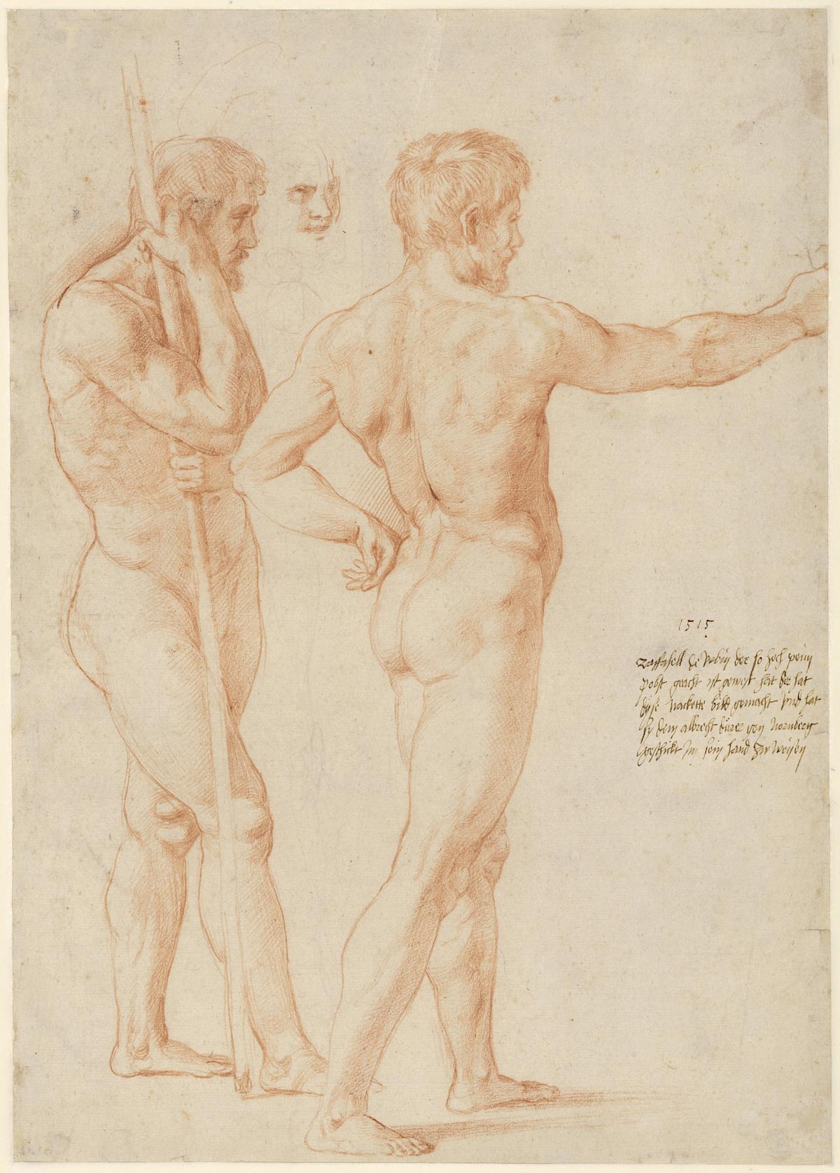 Raphael: Two Studies of Male Nudes, 1515
