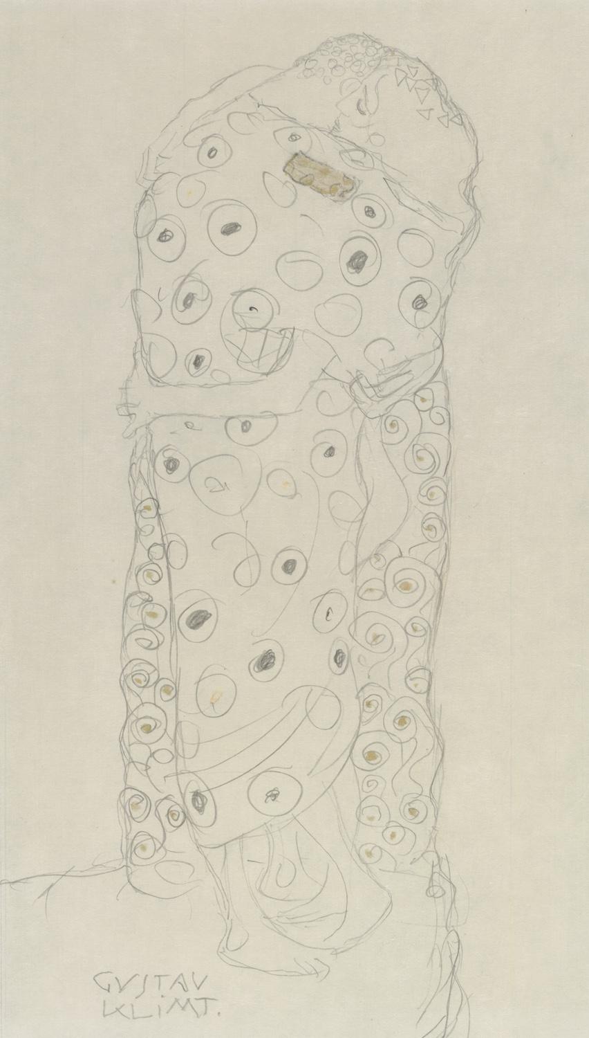 Gustav Klimt: Stehendes Liebespaar, 