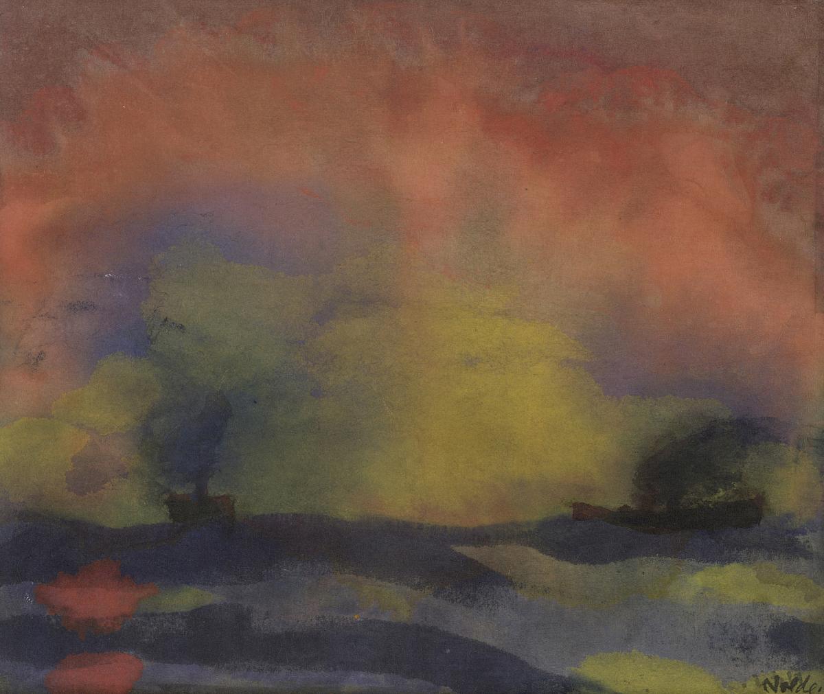Emil Nolde: Two steamboats, ca. 1915