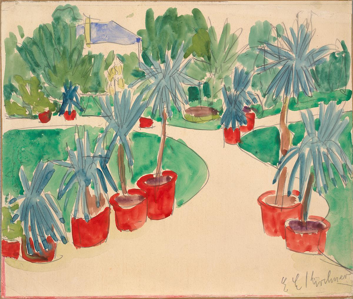 Ernst Ludwig Kirchner: Garden in Dresden, ca. 1911