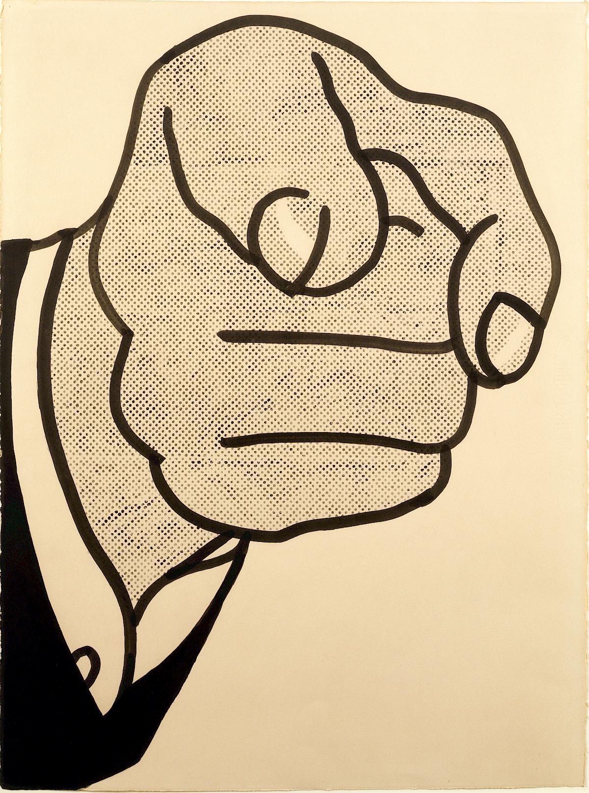 Roy Lichtenstein : Finger Pointing, 1961 