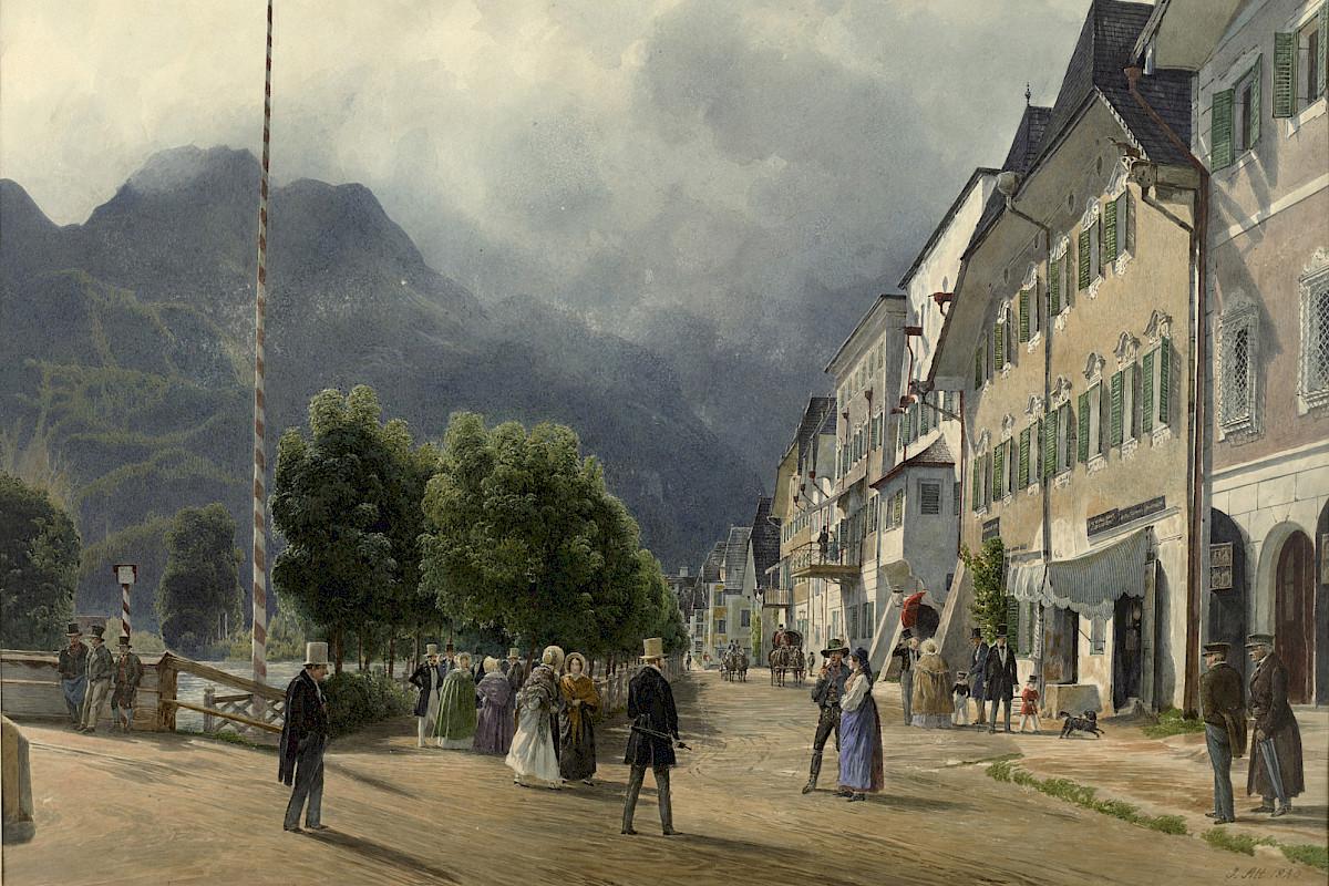 Rudolf von Alt |
Die Esplanade in Ischl, 1840 | © Albertina, Wien