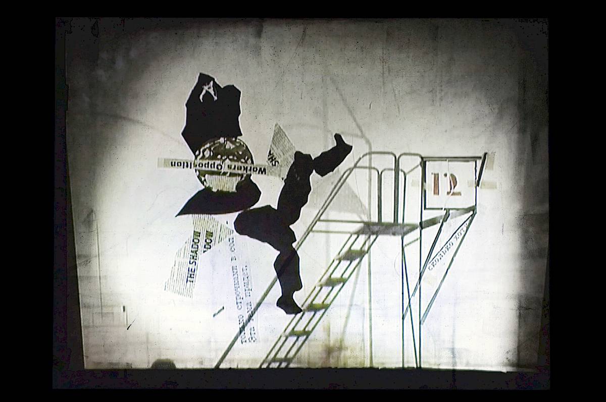 William Kentridge: His Majesty, the Nose (still), from the installation I am not me, the horse is not mine, 2008