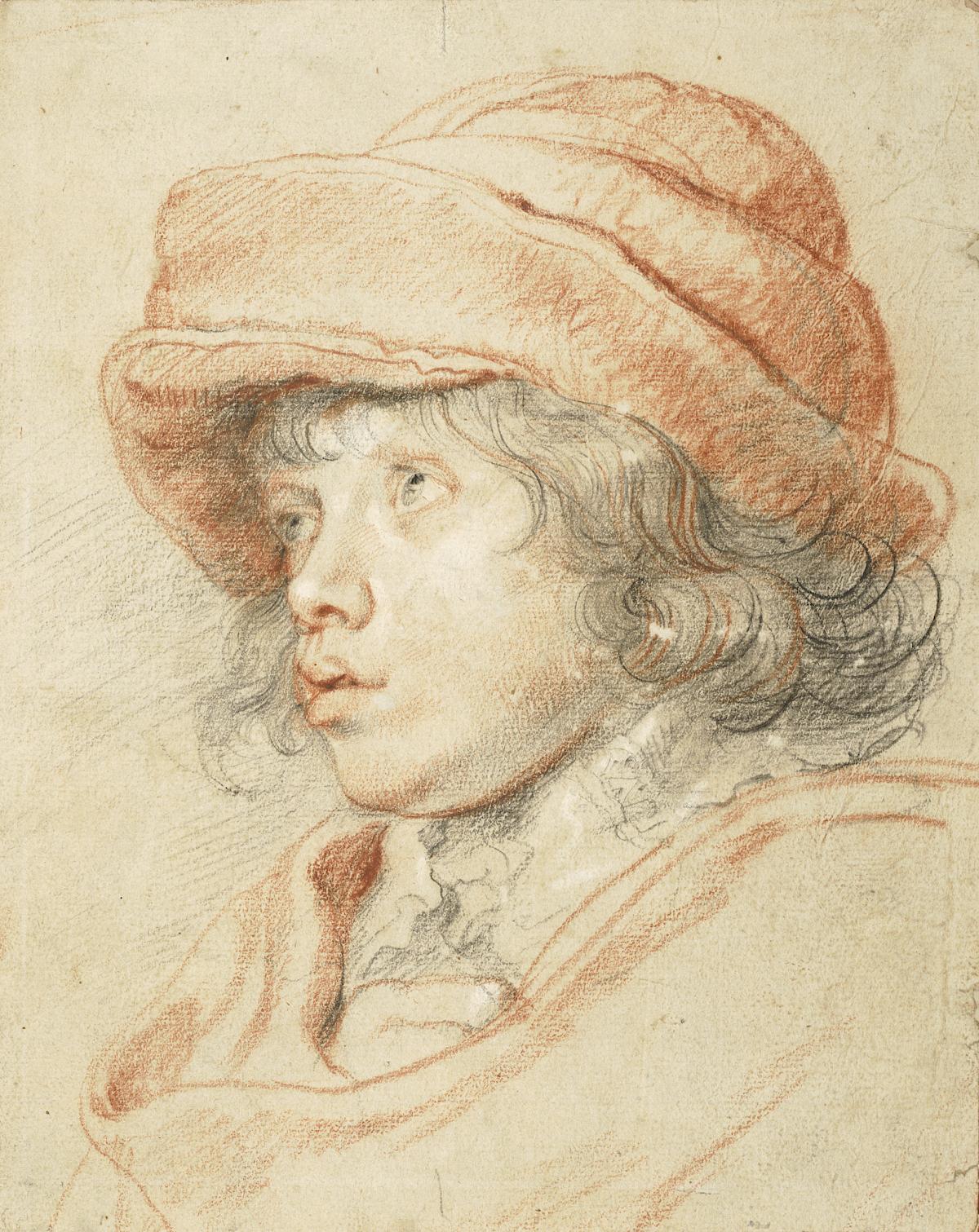 Peter Paul Rubens: Rubens' son Nicolas with a red, felt cap, 1625-1627