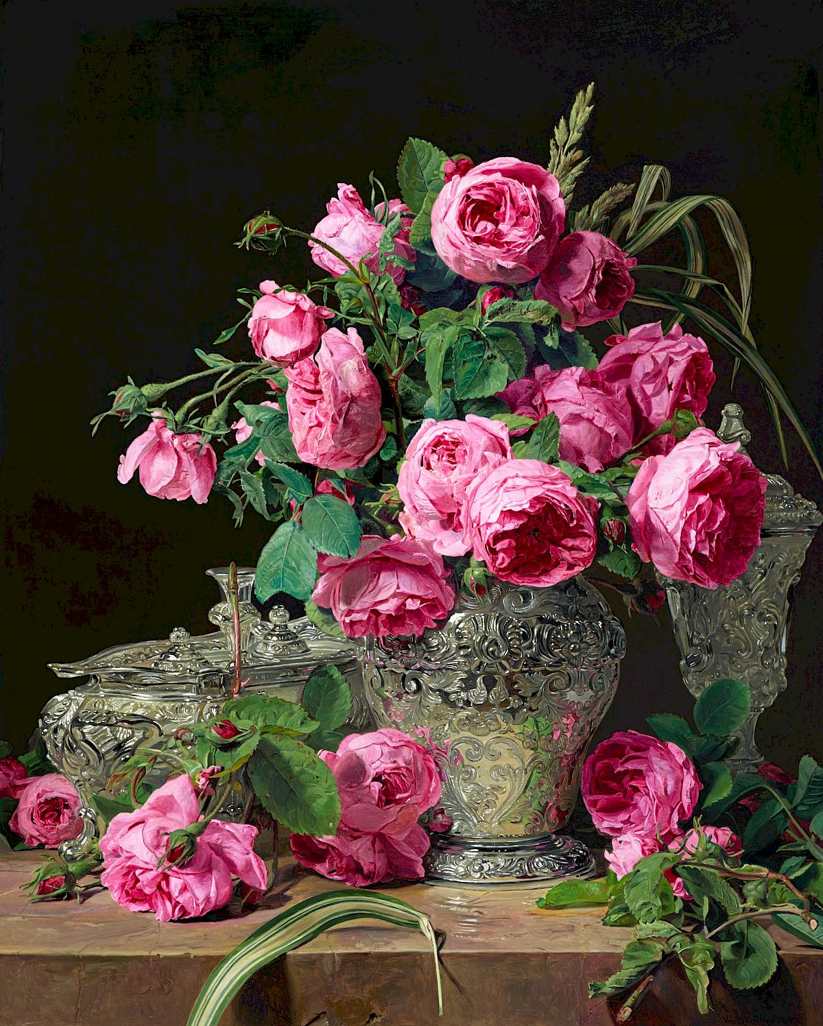 Ferdinand Georg Waldmüller: Roses, 1843