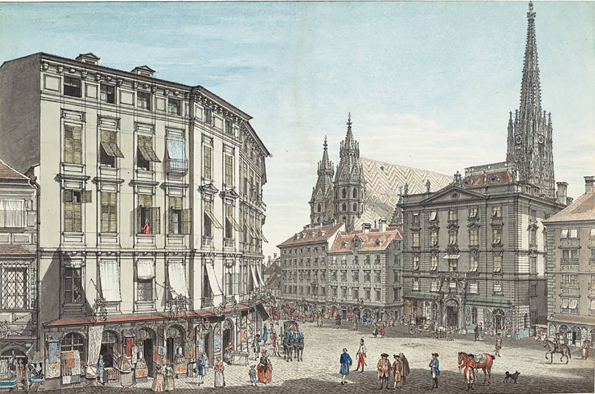 Carl Schütz | Stock im Eisen Square, Vienna, 1779 | The Albertina Museum, Vienna