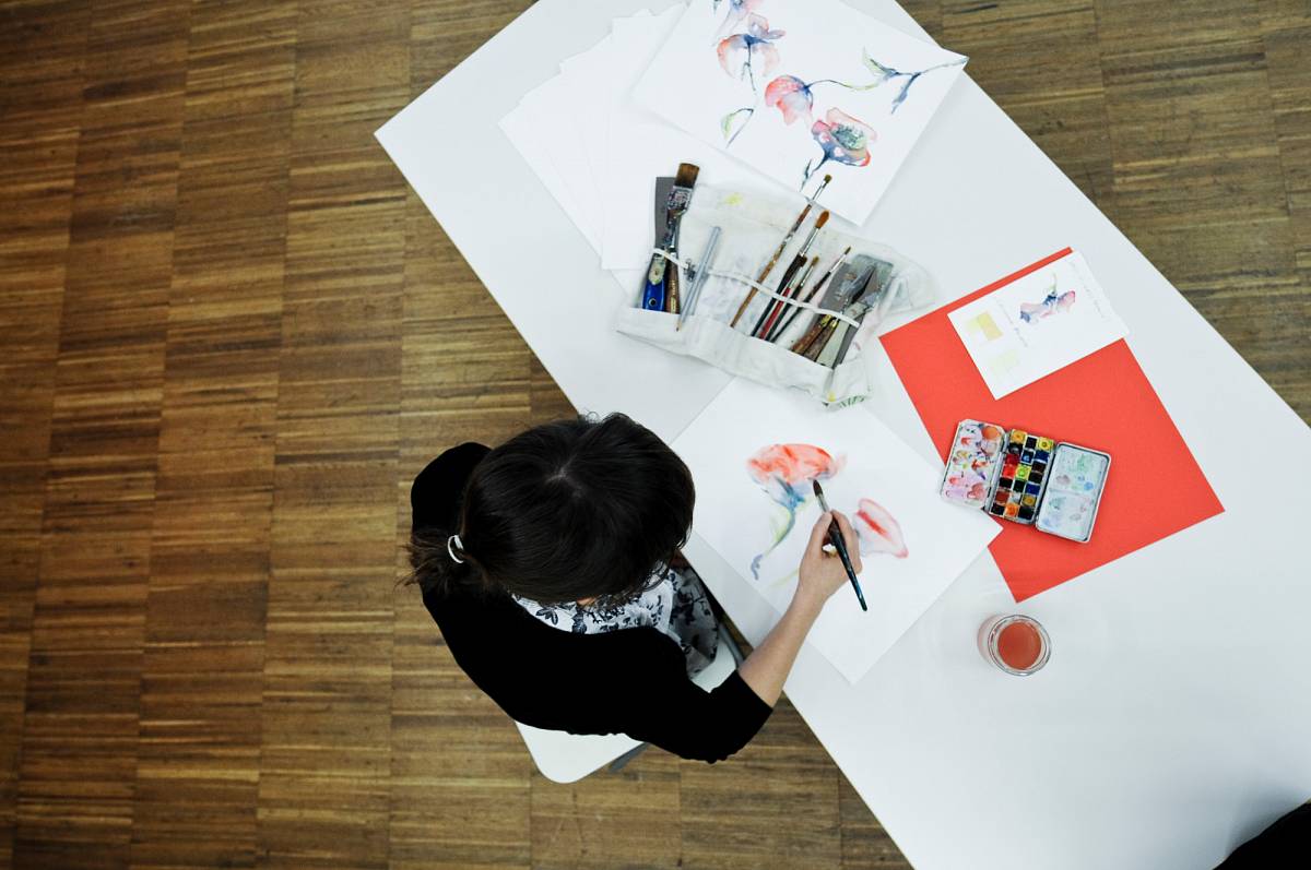 Im Kunstworkshop | Foto © Albertina, Wien