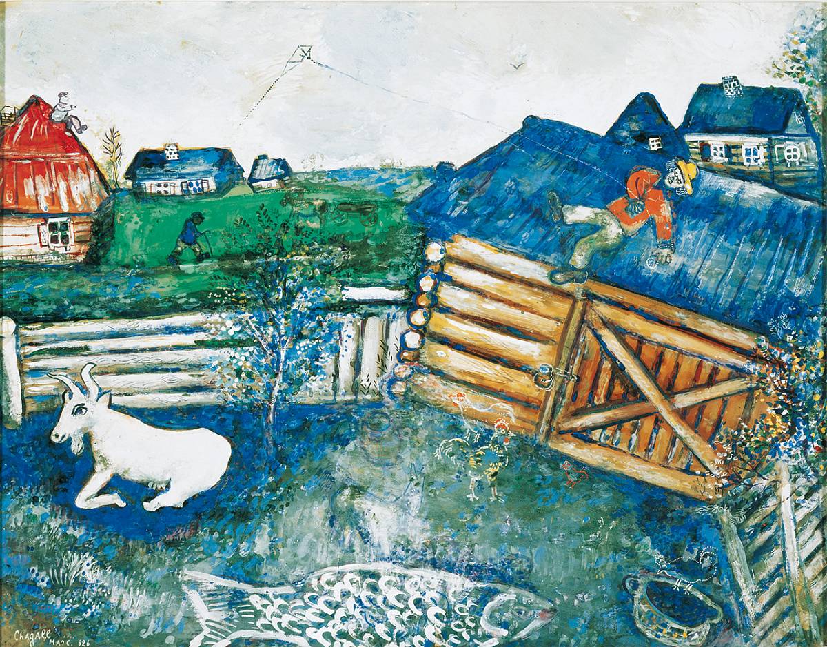 Marc Chagall | Der Papierdrachen, 1926 | © Bildrecht, Wien 2019 | Albertina, Wien. Sammlung Batliner