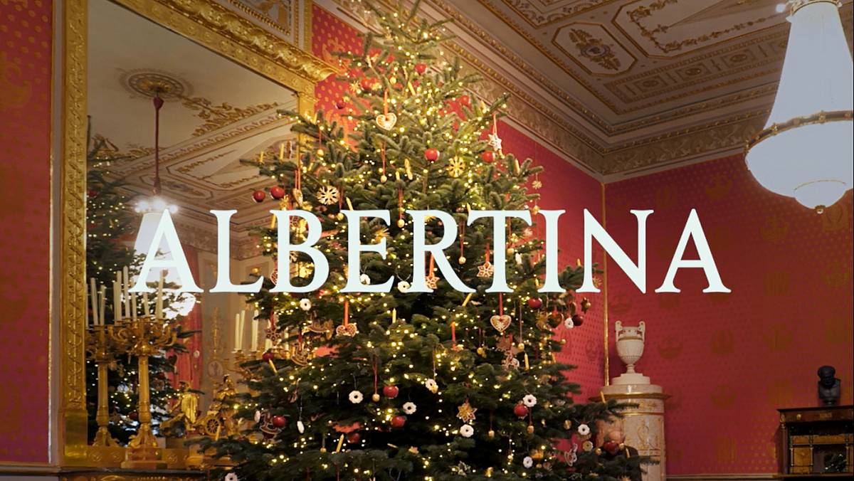 A video about the history of the christmas tree at the Albertina