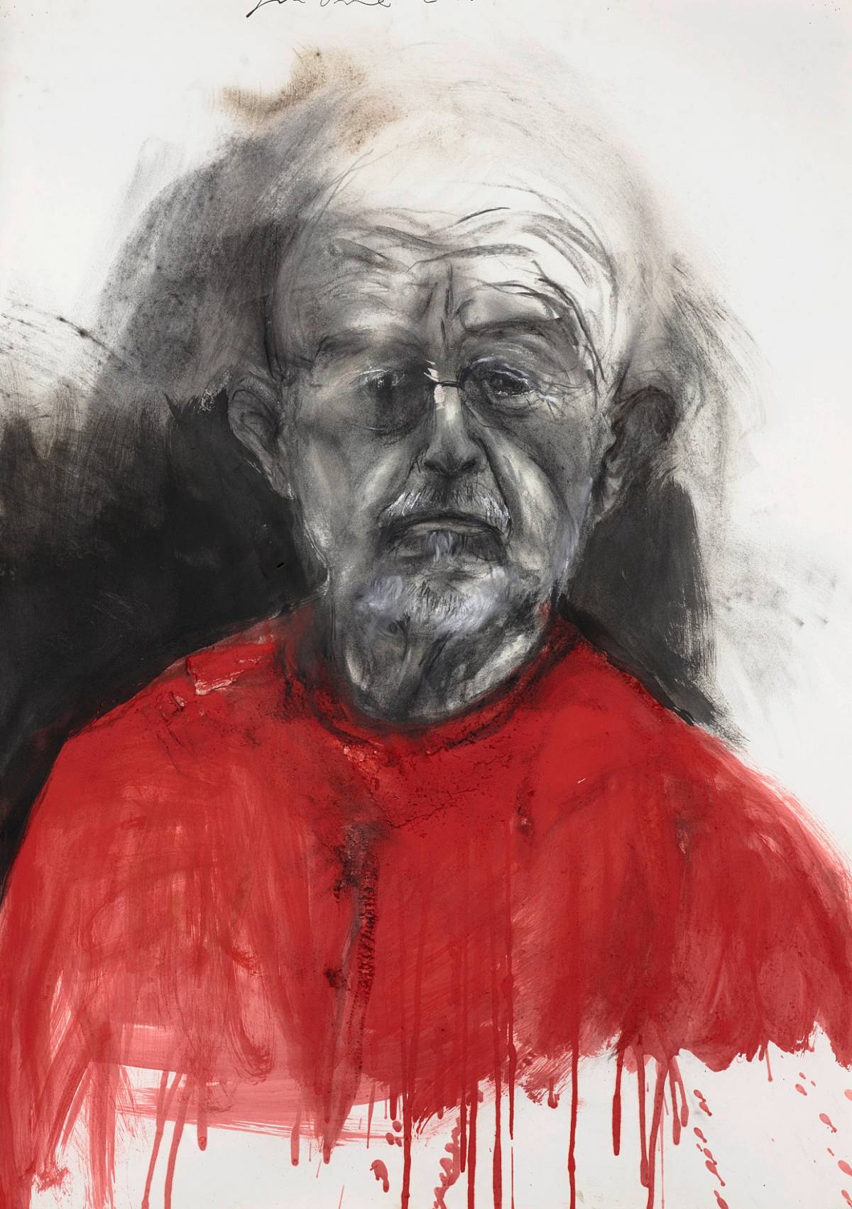 Jim Dine | Old Rider, 2008 | Acrylic and pastel on paper | Albertina, Vienna © 2019 Jim Dine | ARS, NY | Bildrecht, Vienna, 2019