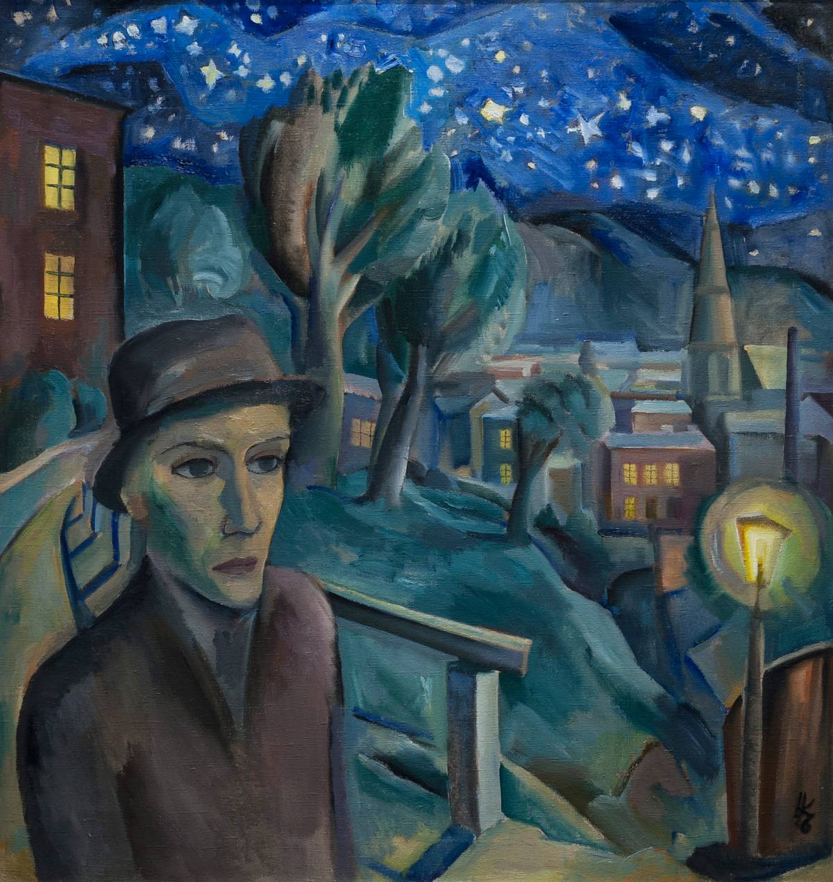 Karl Hauk: Nächtlicher Spaziergang, 1926