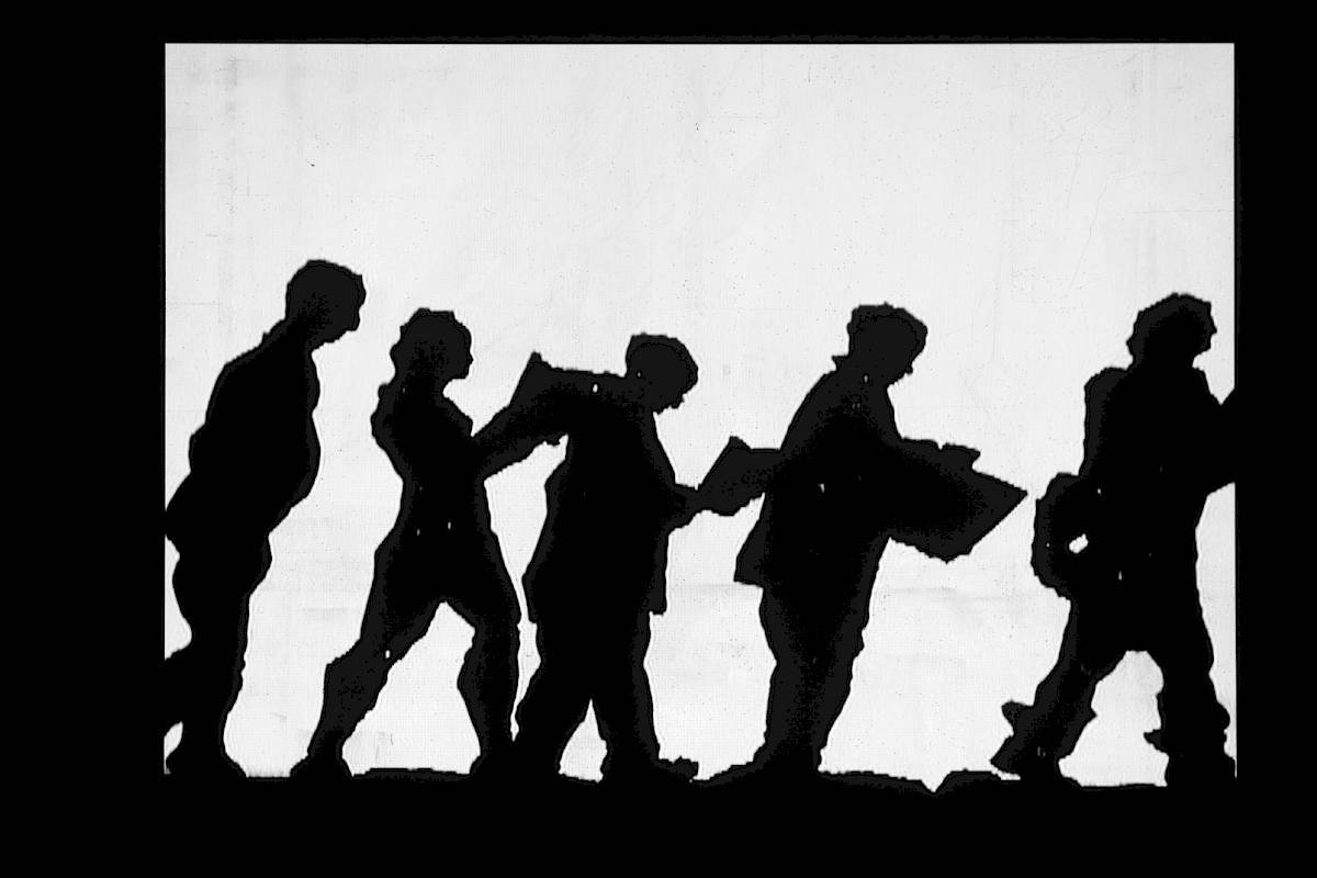 William Kentridge | Schattenprozession / Shadow Procession, 1999 | Albertina, Wien © William Kentridge