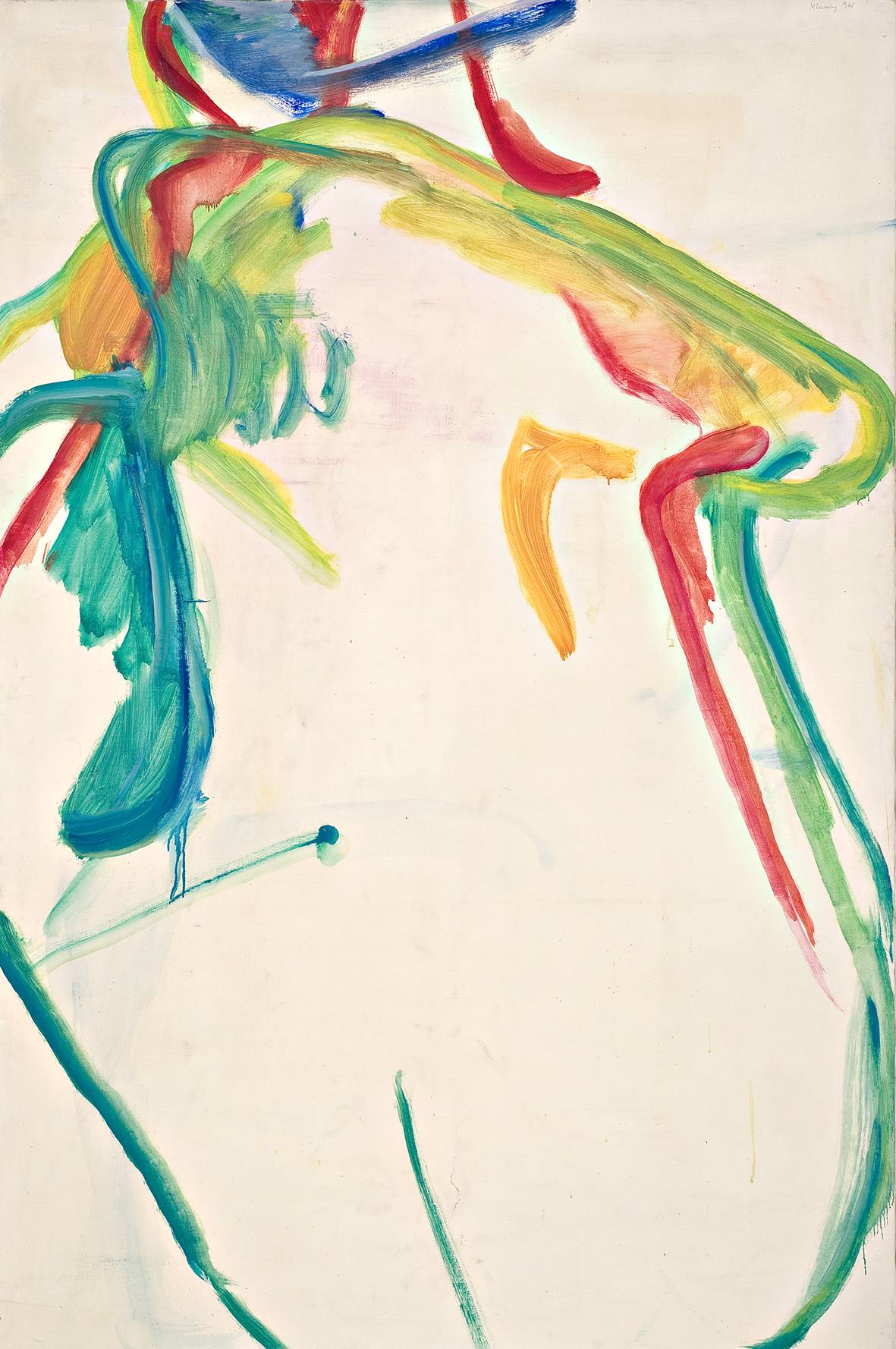 Maria Lassnig: Dicke Grüne, 1961