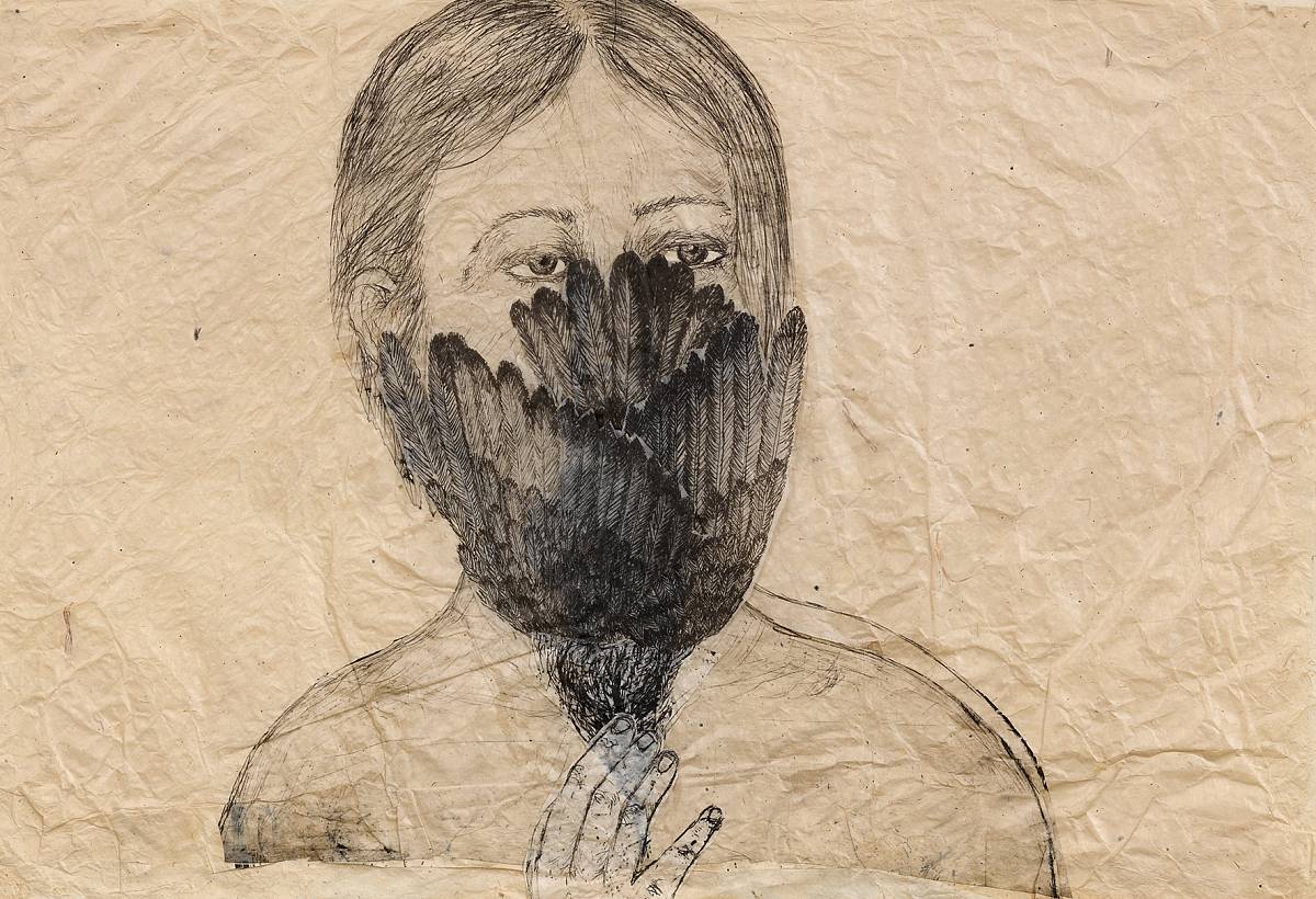 Kiki Smith: Ohne Titel (Woman with Bird), 2003