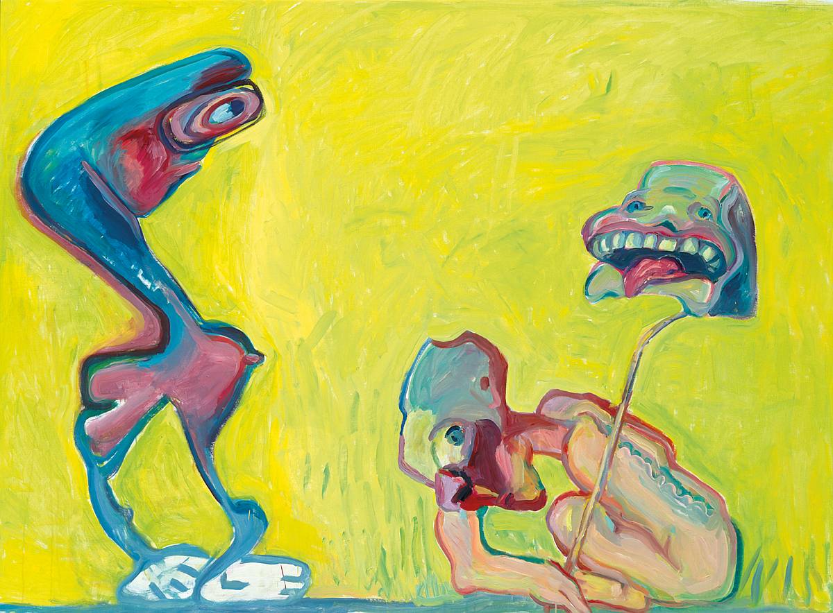 Maria Lassnig | Fotografie gegen Malerei, 2005 | Privatsammlung, Schweiz © Maria Lassnig Stiftung