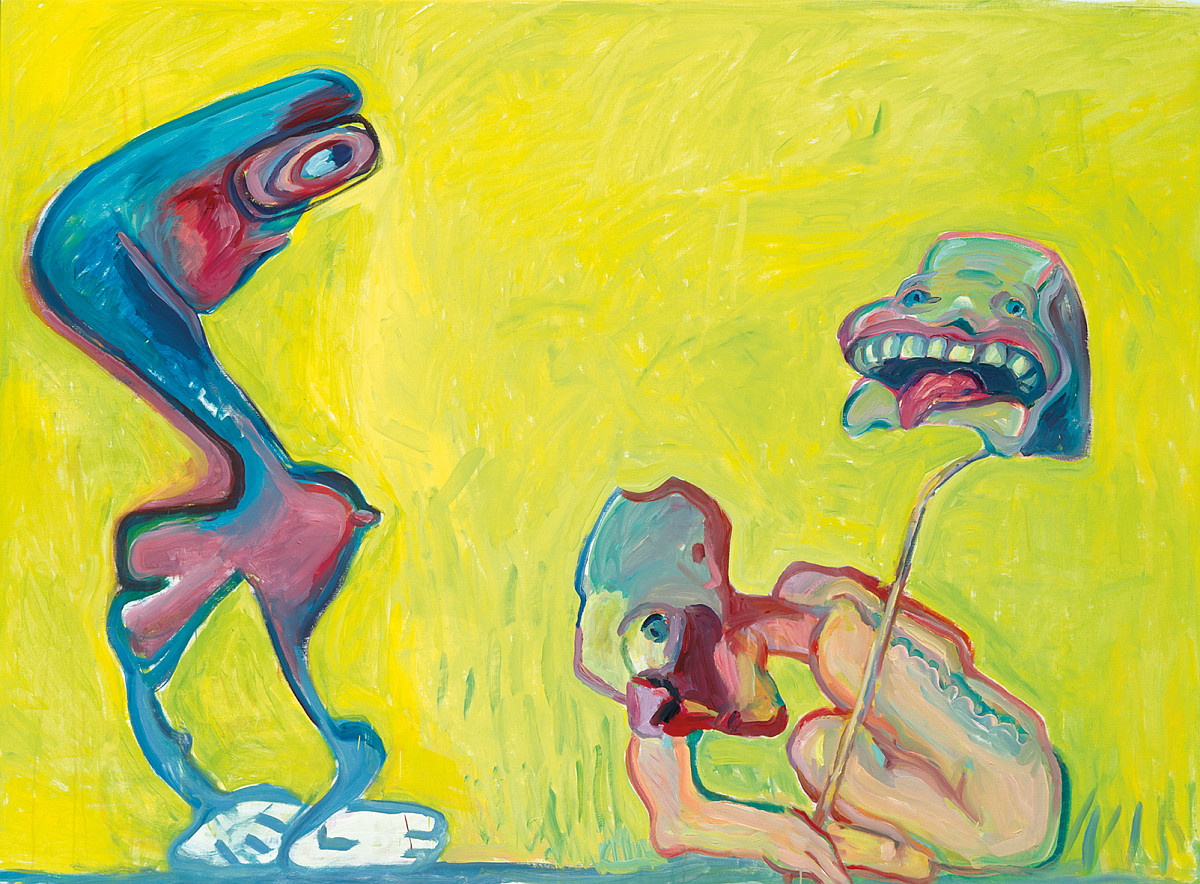 Maria Lassnig | Fotografie gegen Malerei, 2005 | Privatsammlung, Schweiz © Maria Lassnig Stiftung